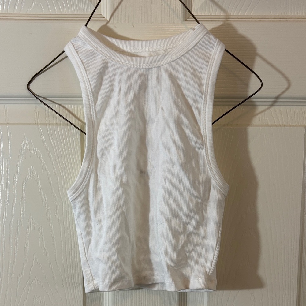 Get Better Today Classic White Sleeveless Top